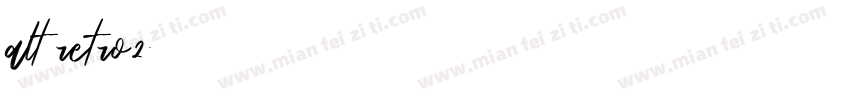 alt retro2字体转换